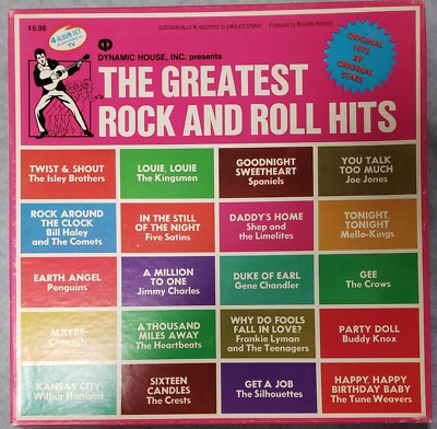Dynamic House - The Greatest Rock And Roll Hits By Various 4x Lp Record Set VG++