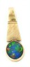 Opal Triplet Handmade Pendant 9ct Yellow Gold Unisex Fine Vintage Jewellery.JPG