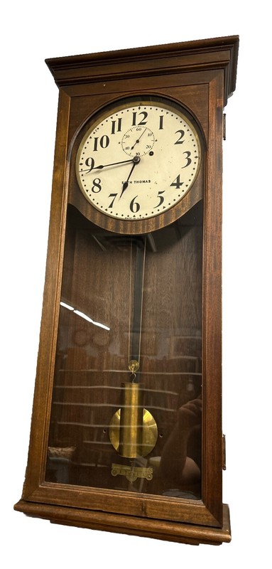 Rare Seth Thomas #4 Large Antique Regulator Wall Clock Runs