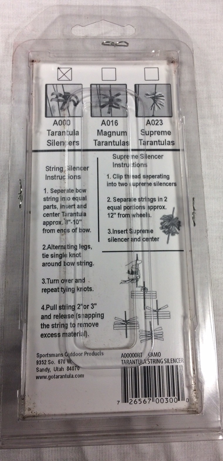 Sportsmans Outdoor Tarantula Patented Quick and Quiet Bow String Silencer