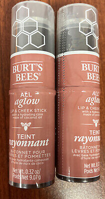 Burts Bees All Aglow Suez Sands, 1250, 0.32 OZ. Sealed 2 Pack