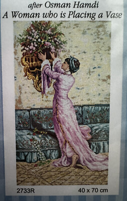 Printed needlepoint tapestry gobelin placing a vade Orchidea 2733  40x70 cm