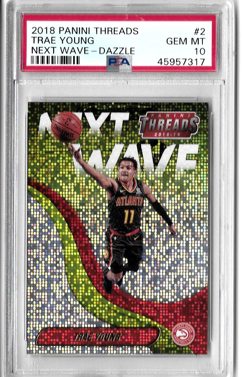 その他 Trae Young RC Threads Dazzle PSA10 TRAE YOUNG 2018 PANINI THREADS #2 NEXT WAVE DAZZLE PSA 10