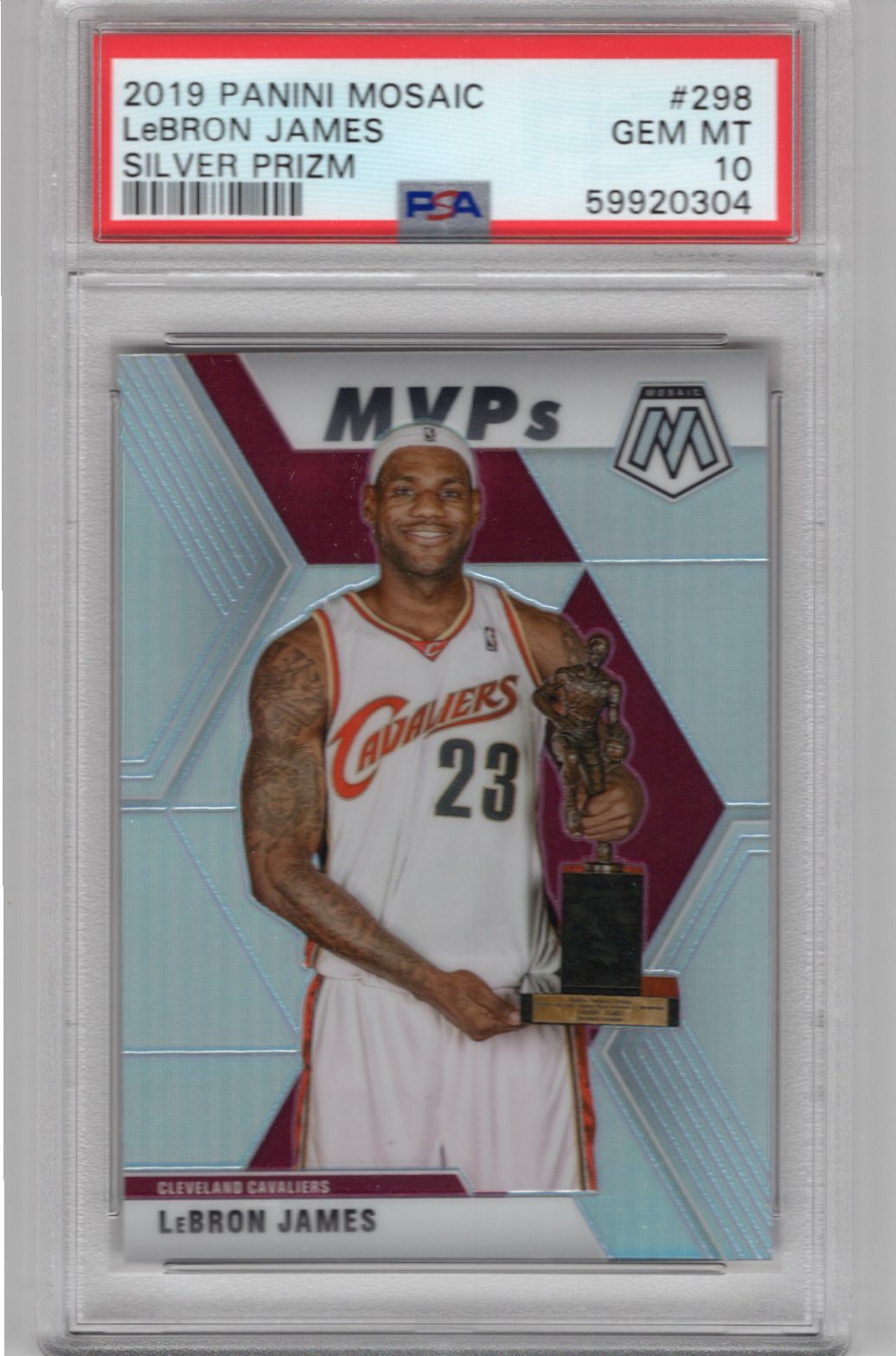 【希少】2019-20 Lebron James HYPER PRIZM 2019-20 Panini Prizm LeBron James #129 PSA 9 MINT