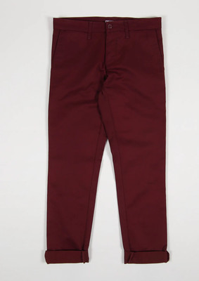 CARHARTT WIP SID PANT LAMAR TWILL 8.60z  I003367 MERLOT RINSED W34 L34
