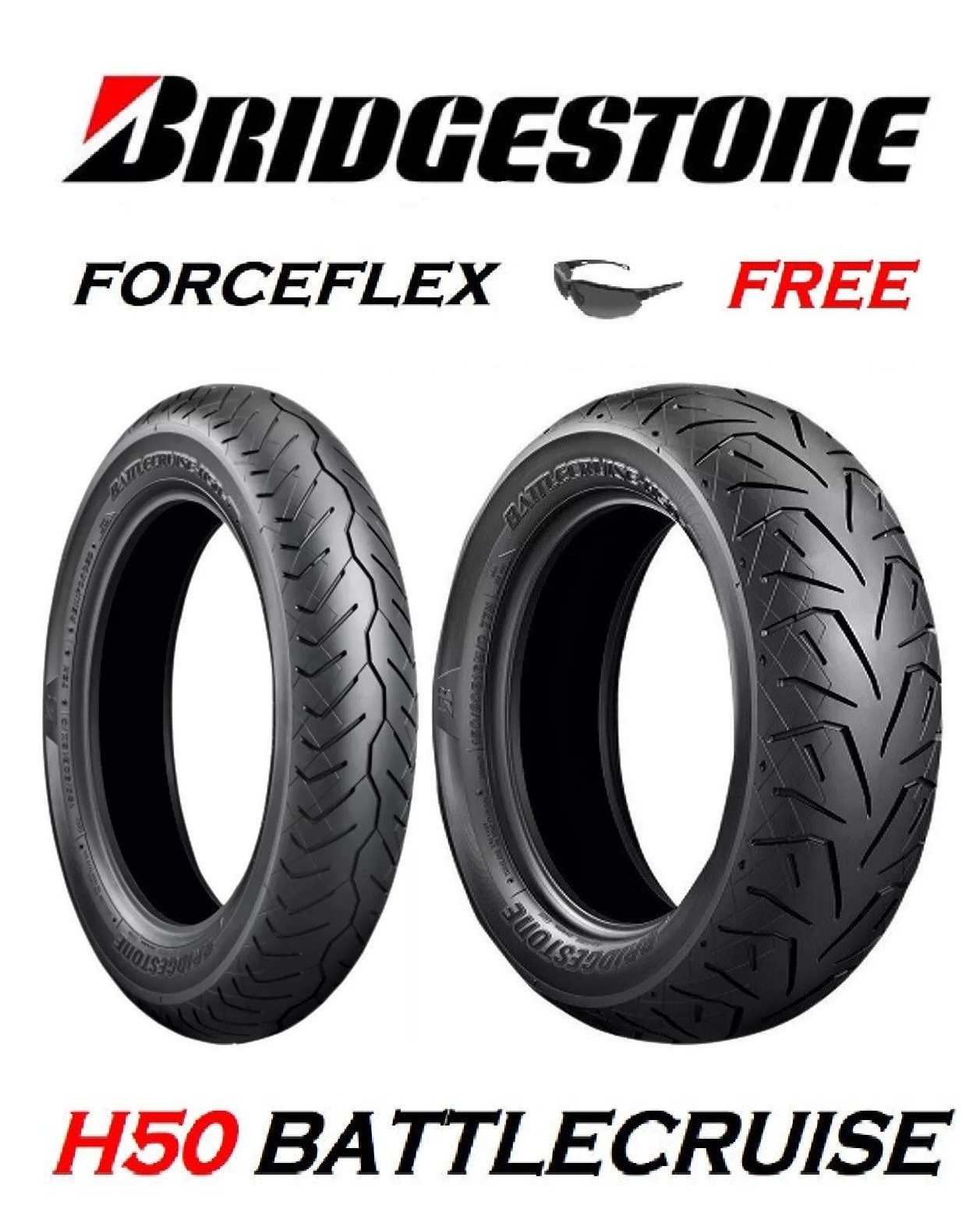 ブリヂストンBATTLECRUISE H50 Battlecruise H50 Cruiser Tire