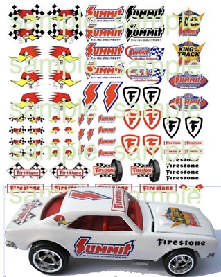 hot wheels decals water slide 1:64 scale