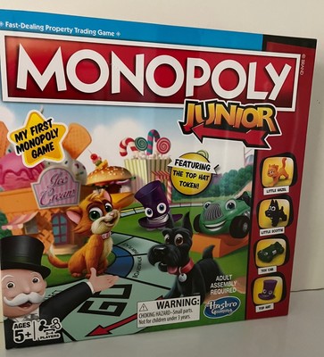 MONOPOLY JUNIOR Game Parker Brothers 2017 Shrink Wrapped New