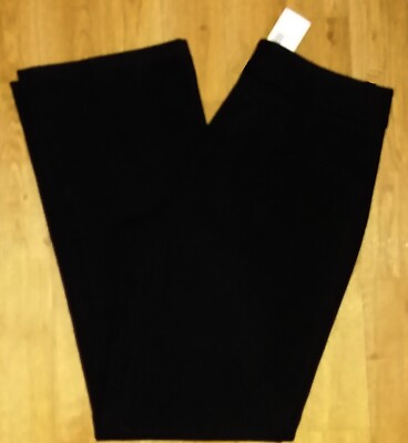 NWT CHICO'S Sz 0.5 Reg. Women's Black Boot Cut Slacks Pants!