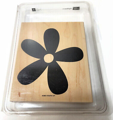 Stampin' Up! ~ Big blossom ~ 6'' x5'' Wood mount Rubber Stamp
