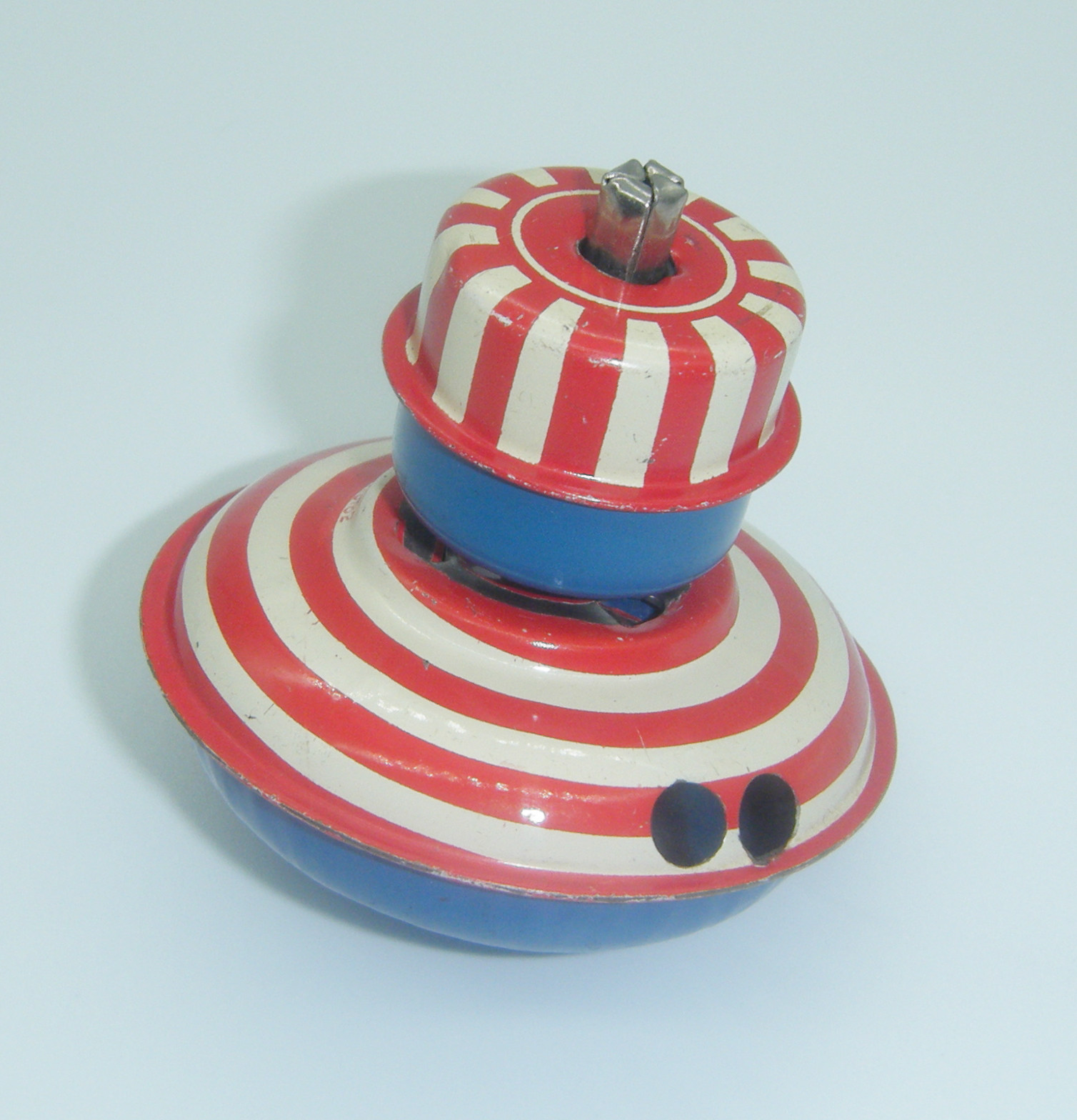 Vintage S.K.K. Japan Tin Spinning Top Pat. #118182 Very Rare