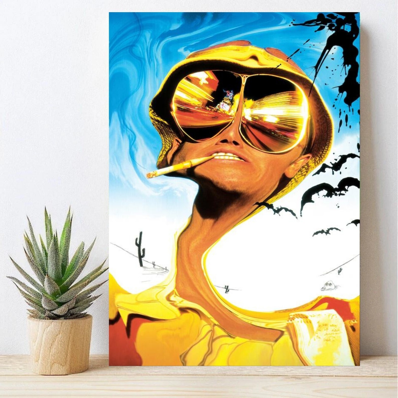 Fear and Loathing in Las Vegas Poster Surreal Gonzo Art