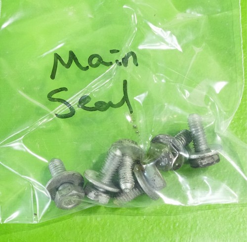 12-19 Fiat 500 OEM engine motor 1.4L main seal plate mount bolts SET