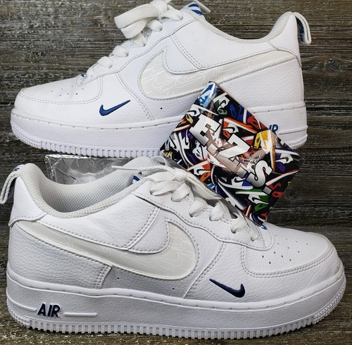 Nike Air Force 1 ホワイト & ライトブルー 24cm Nike Air Force 1 Low LV8 GS 'White Blue' FB8034-100