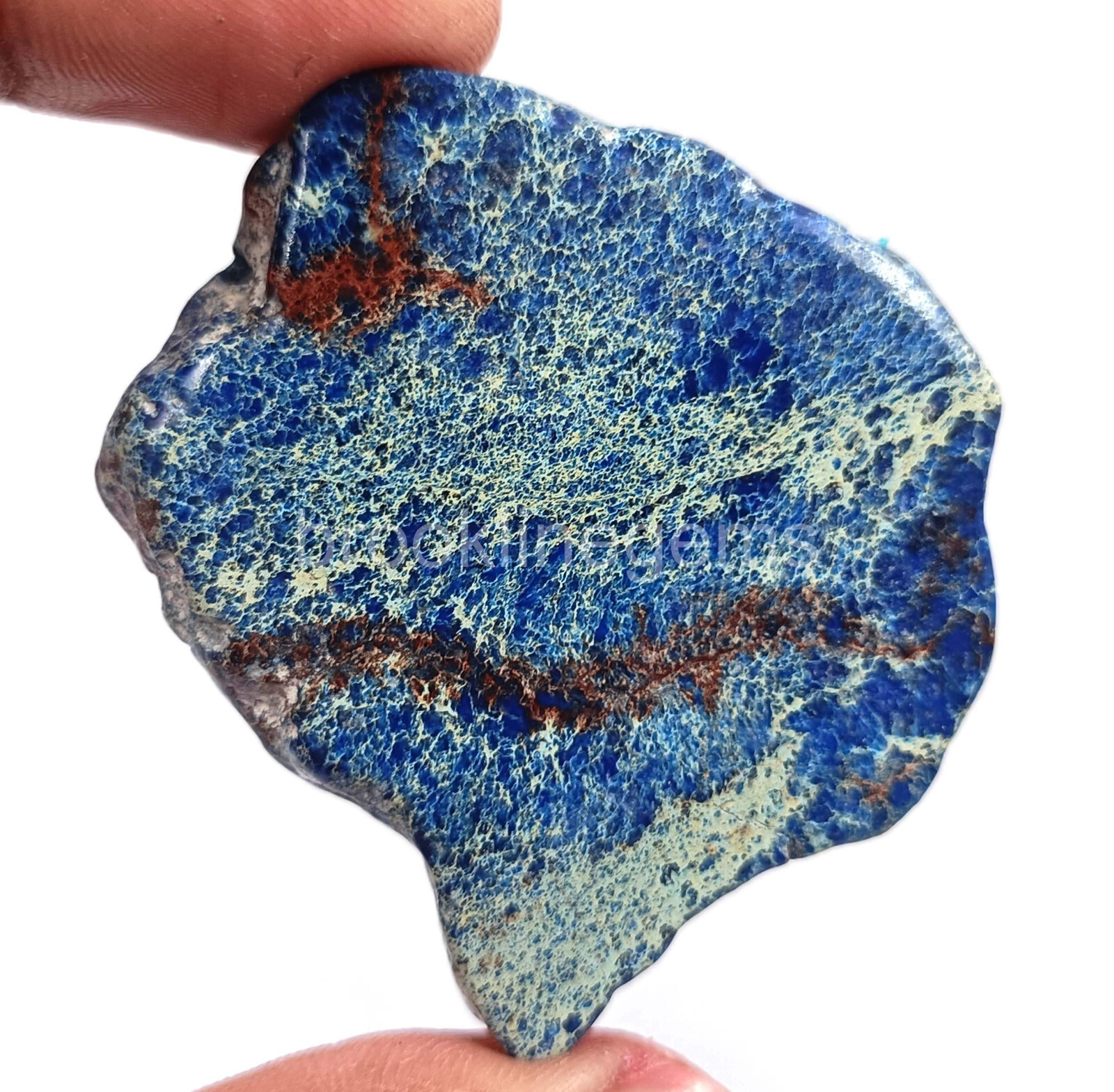99 Ct Natural Bule Turquoise Slab Uncut Rough Certified Loose Gemstone 6SGA