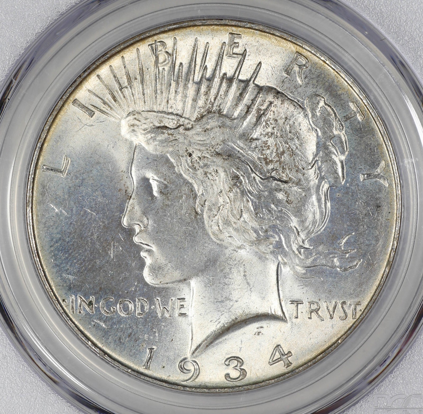 1934 D PEACE SILVER DOLLAR S$1 PCGS CERTIFIED MS 64 MINT STATE (727)