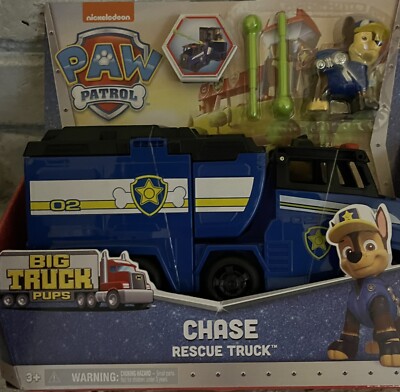 Nickelodeon Paw Patrol -Big Truck Pups, CHASE Rescue Truck -New