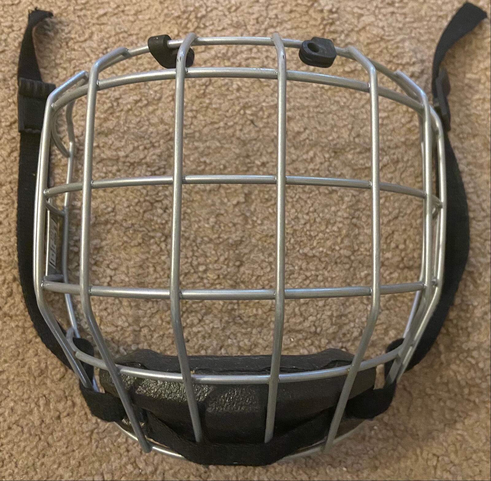 CCM hockey face shield boys size 14.5" wide, 8.5" high worn maybe onceの