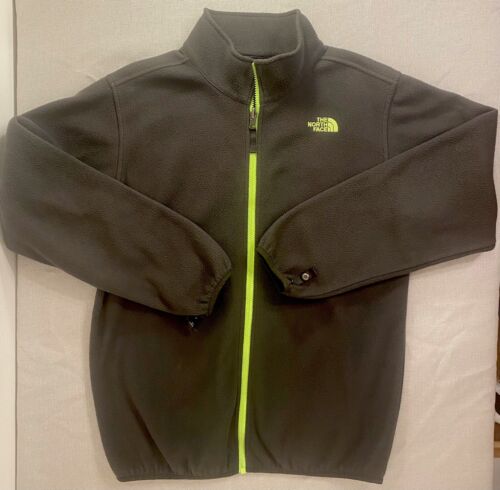 The North Face Boys Sz XL (18/20) Green Fuzzy Fleece Jacket The North Face Boys Sz XL (18/20) Green Fuzzy Fleece Jacket
