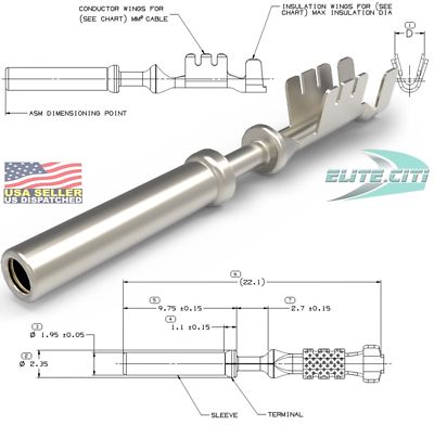 Delphi ECM PCM LS1, LS6 Terminals 4 GM Camaro Firebird Corvette 18-20, 20-22 GA