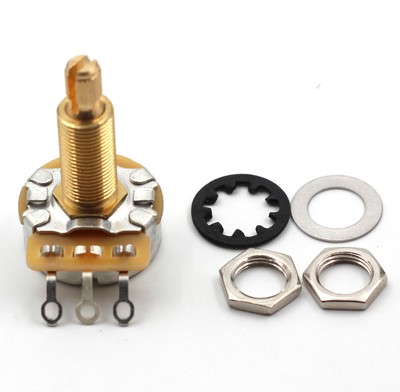 4X - CTS Custom 525K Potentiometers - Long Audio Taper 5% Tolerance (500K-550K)