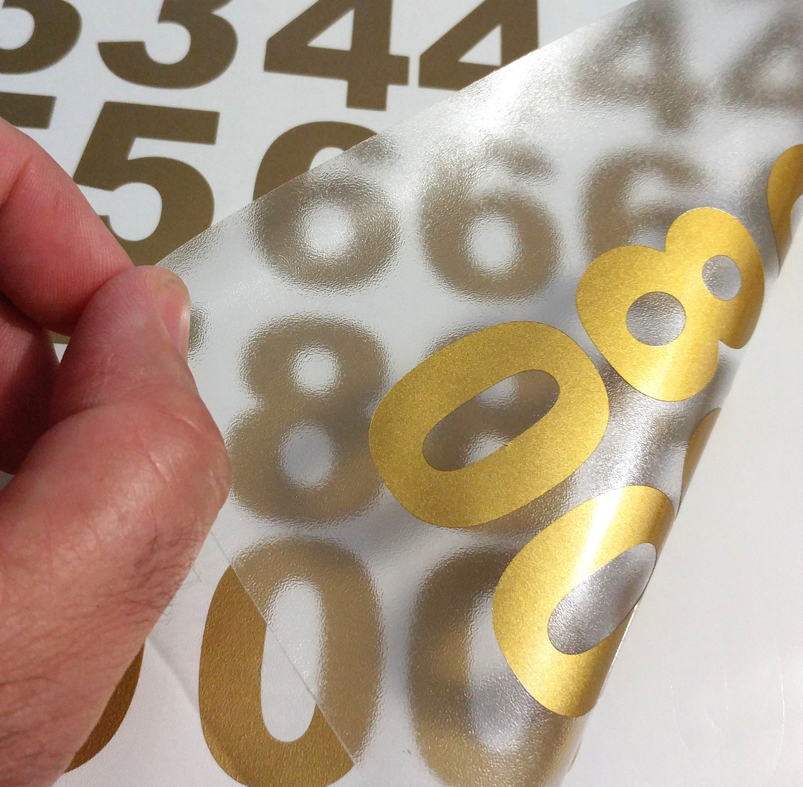 Lot of 40 Metallic Gold Color,Mailbox Numbers Decal, Stickers,[ARIAL