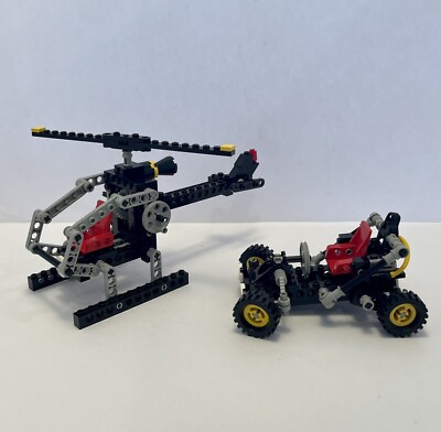 Vintage Lego Technic 8832 Roadster & Lego 8825 Night Chopper Complete