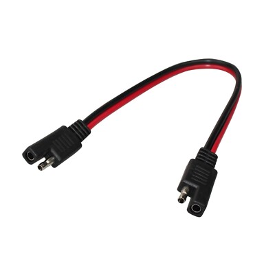 Car Battery Power Cable 14Ga Extension Connector Kit Copper 30CM Long