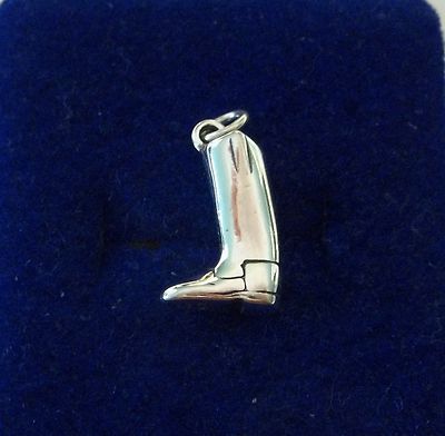 Sterling Silver 3D 18x10mm Texas A&M University ATM Aggie Senior Boot Charm