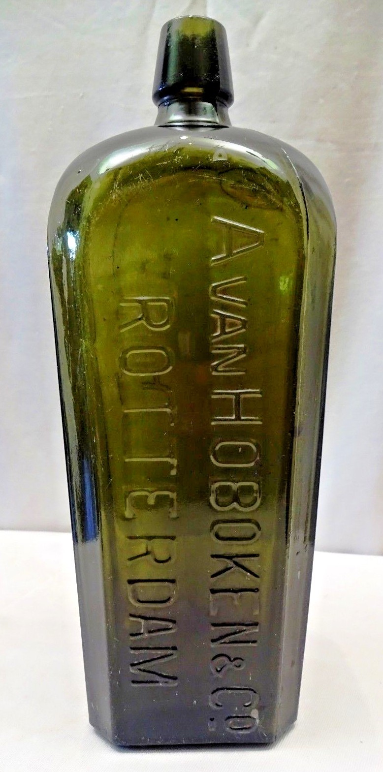 Vintage Avan Hoboken & Co Rotterdam Olive Green Case Gin