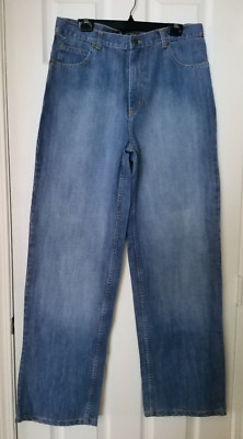 Bergamo Men's Jeans Wide-Leg ligth  Wash Higt  Rise  Size 34X34