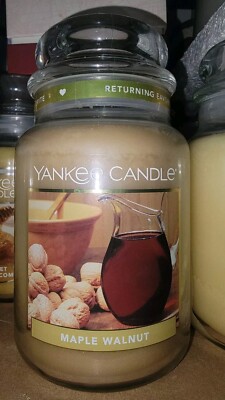 Yankee Candle Maple Walnut Large Jar - NEW HTF