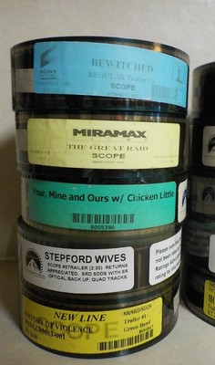 LOT #F   10 COUNT VARIOUS GENRES Titles Actors new 35mm movie trailer