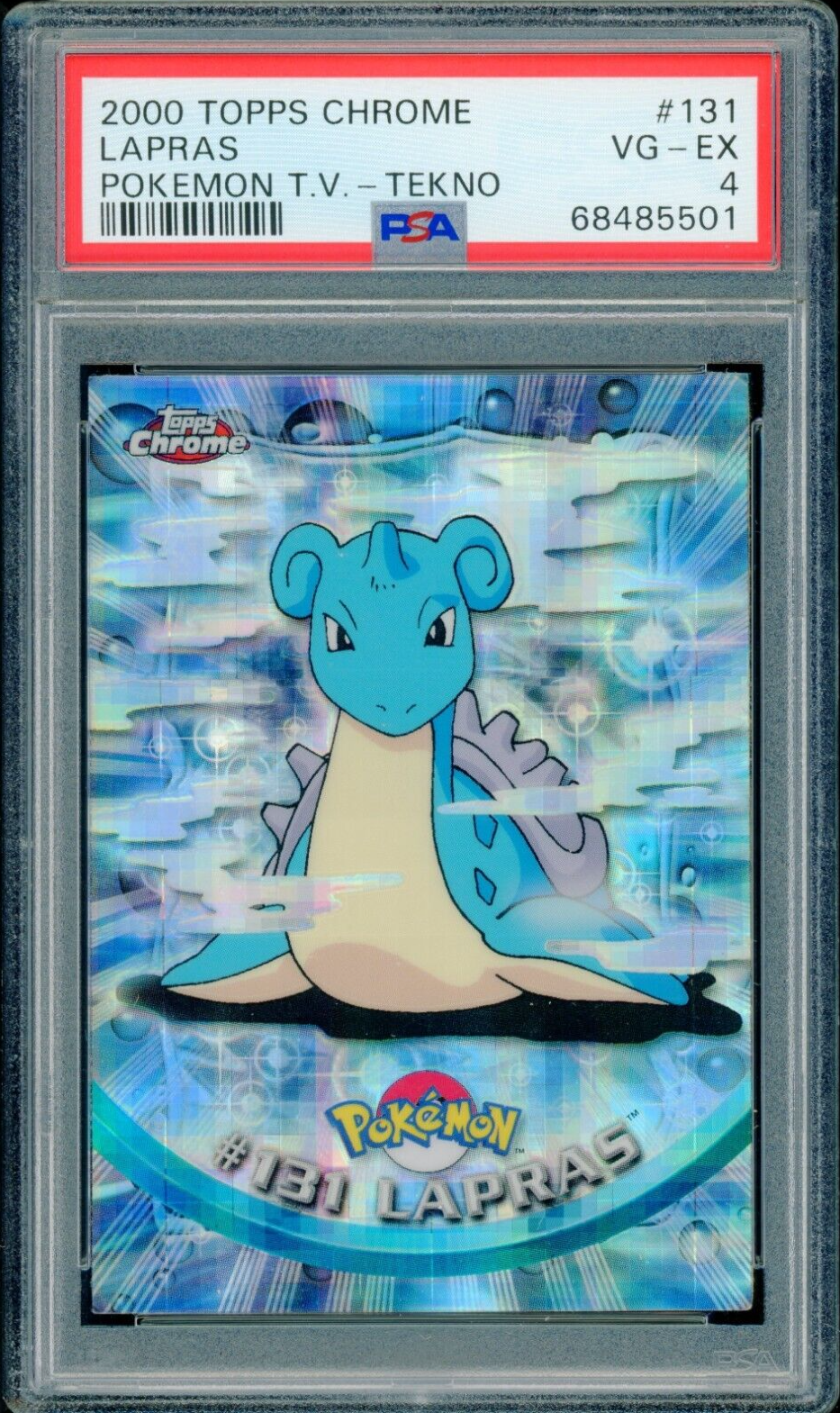 PSA 4 VG-EX TEKNO Lapras #131 (Topps Chrome Series 2) Holo PSA 4 VG-EX TEKNO Lapras #131 (Topps Chrome Series 2) Holo
