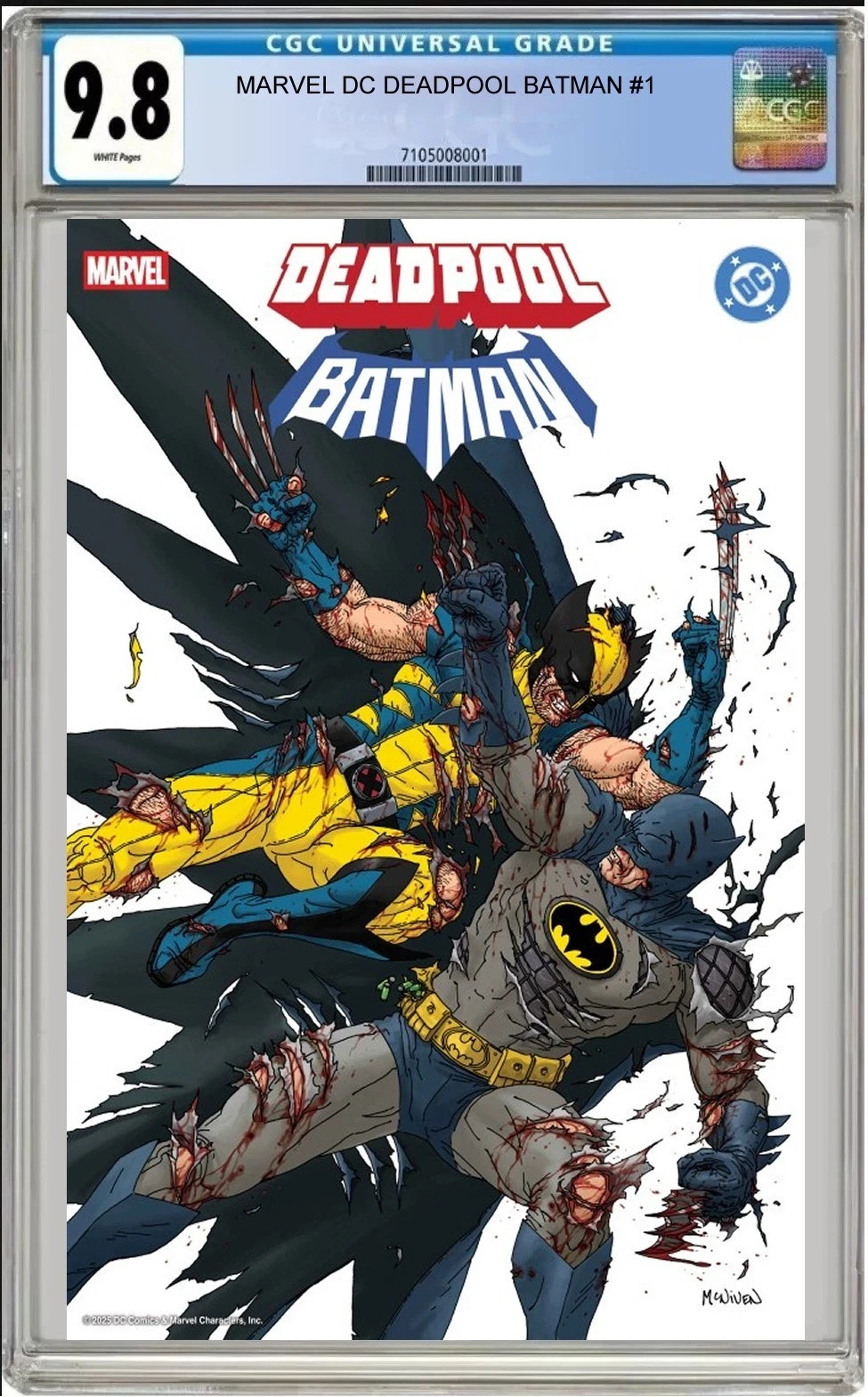 CGC 9.8 Deadpool/Batman #1 1:25 Steve McNiven Variant