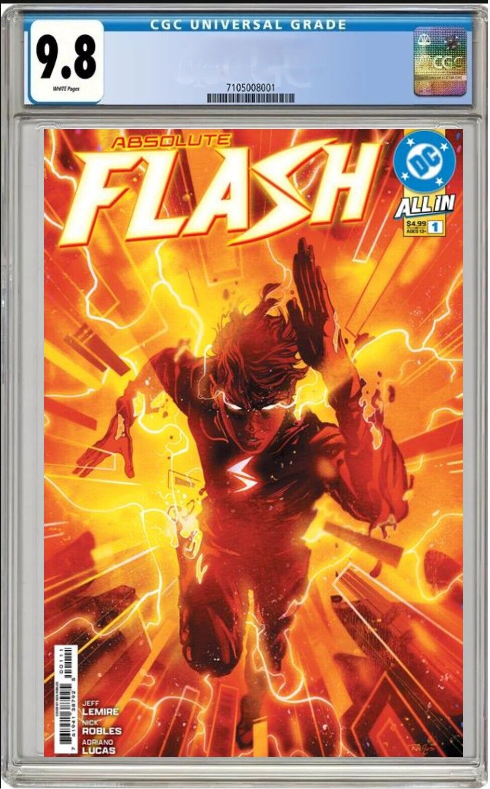 ABSOLUTE FLASH #1 CVR A NICK ROBLESCGC 9.8 NM PRESALE 3.19 ABSOLUTE FLASH #1 CVR A NICK ROBLESCGC 9.8 NM PRESALE 3.19