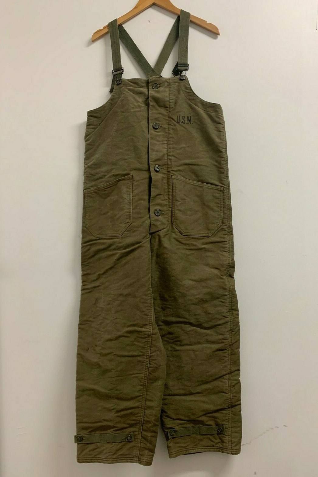WWII 40s US NAVY DECK OVERALL 米軍実物 40s「US Navy」Deck overalls｜1940年代「アメリカ海軍」デッキ