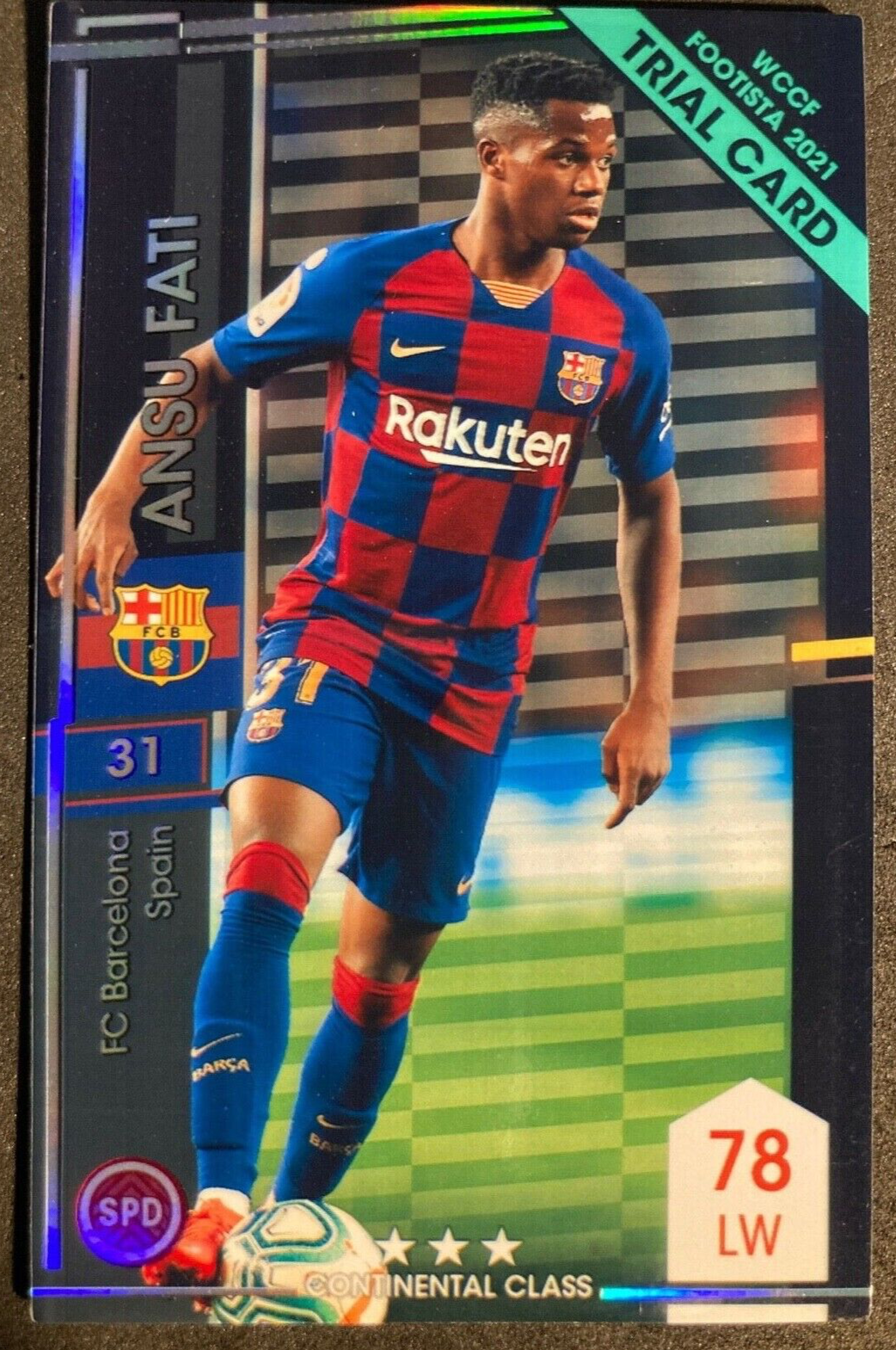 2021 Panini WCCF Footista F21 Ansu Fati Barcelona rare trial