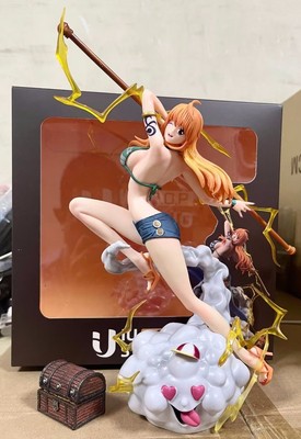IU POP Studio Anime One Piece Straw hat group battle Nami PVC Figure New