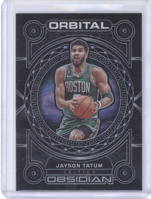 2022-23 Panini Obsidian - Orbital Electric Etch Purple #9 Jayson Tatum /75