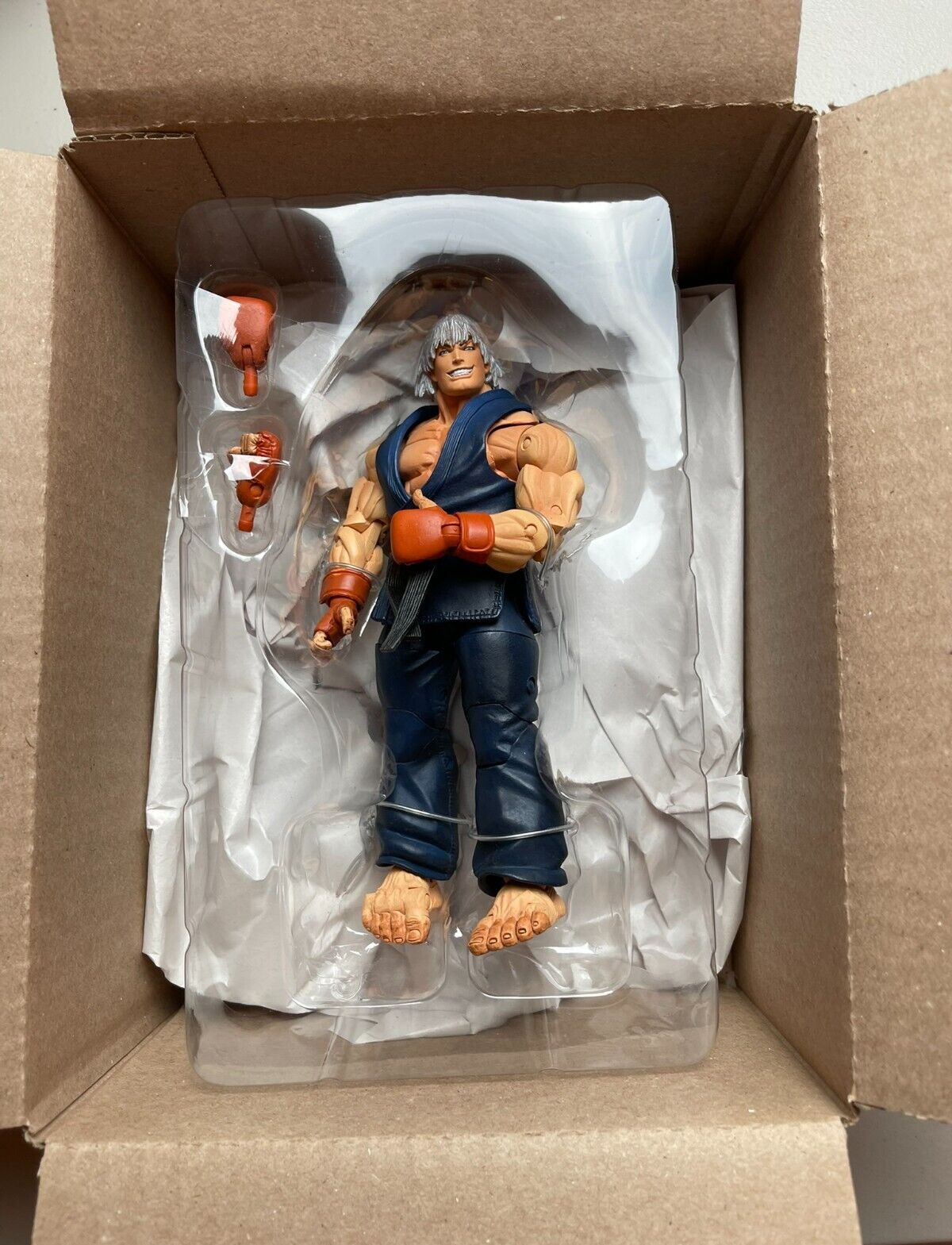 Street Fighter IV 4 Ken Blue Alternate Costume 7" Action Figure Neca Toys