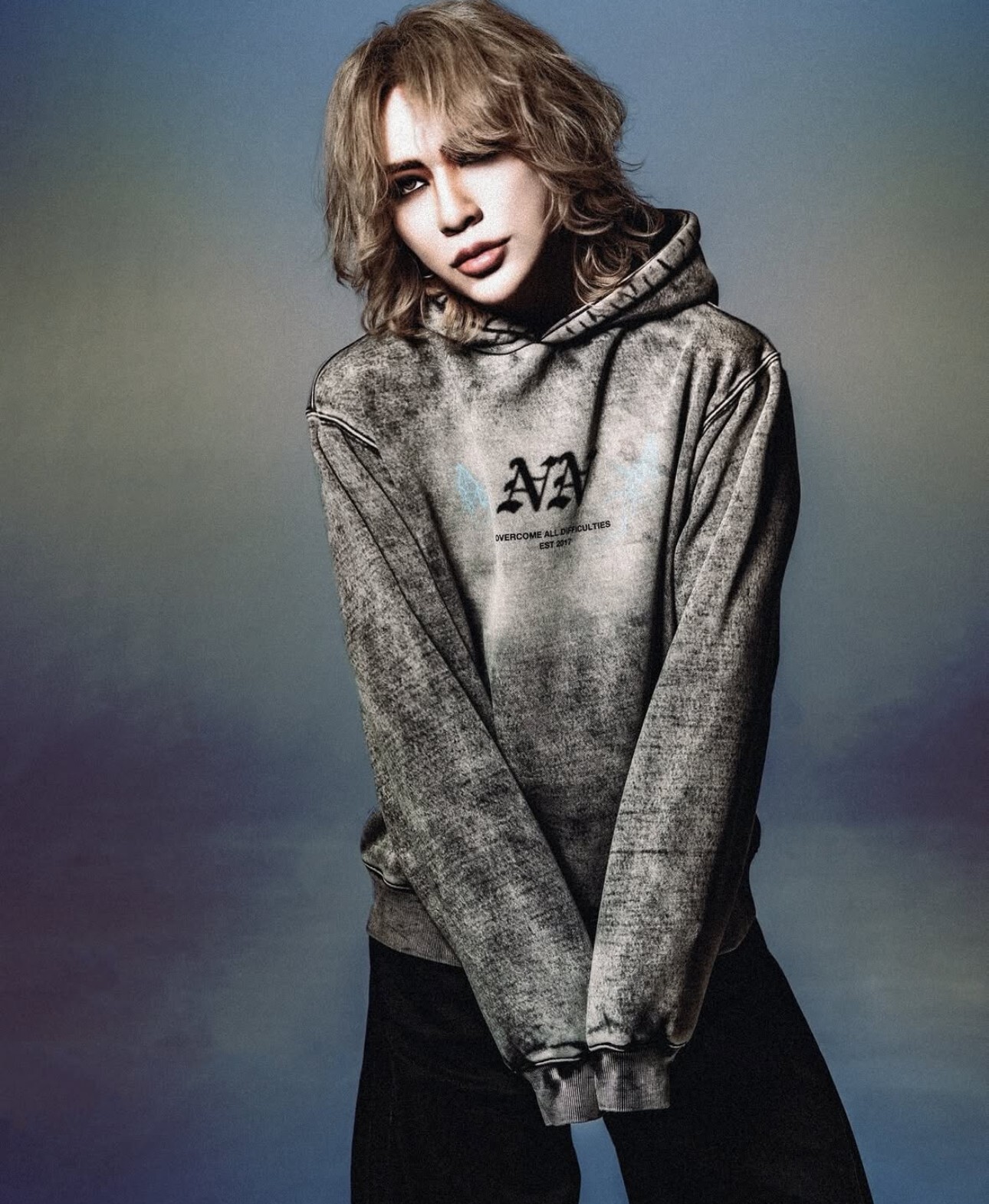 ミュージシャン FADED BLEACH HOODIE / NIL DUE / NIL UN ミュージシャン NIL DUE / NIL UN FADED BLEACH HOODIE NEW NIL