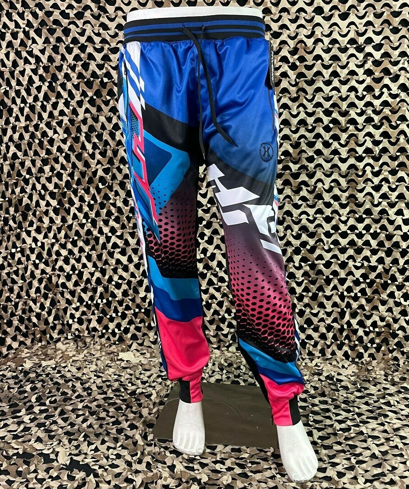 NEW HK Army Track Jogger Pants - Retro Pink/Blue - X-Large NEW HK Army Track Jogger Pants - Retro Pink/Blue - X-Large