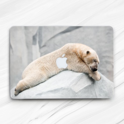 Bear White 　MacBook Air Cute Animal White Bear Nature Hard Case For Macbook Air 13