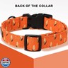 Unique Style Paws Fall Dog Collar,Orange Pet Collar with Lovely Corn Pattern,Adjustable Light Buckle Dog Collar Delicate Pet Gift for Halloween,Suitable for Small,Medium,Large Boy Girl Dogs