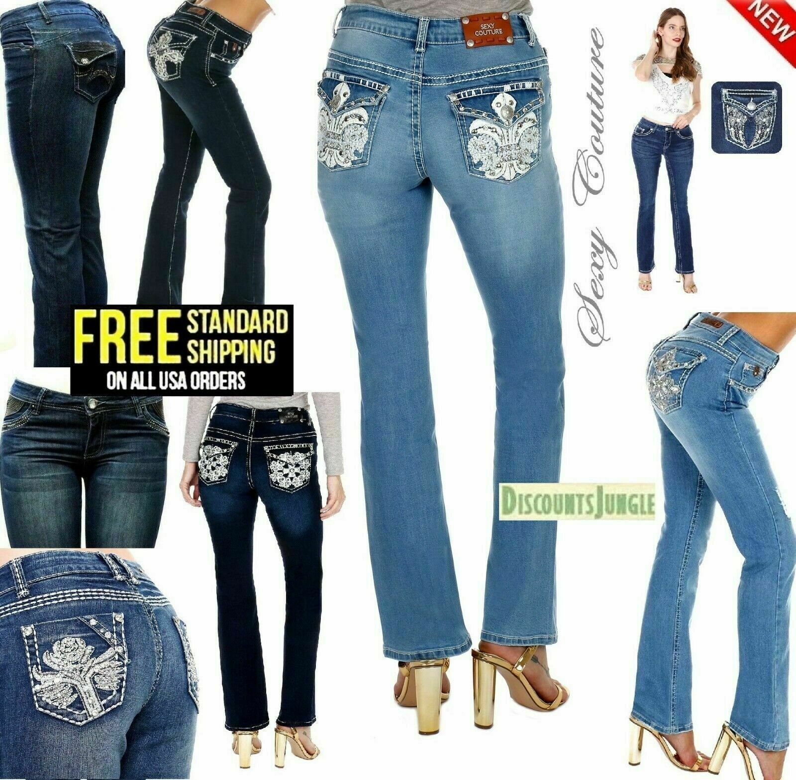 Sexy Couture jack David Womens Denim Stretch Bootcut Sexy Couture jack David Womens Denim Stretch Bootcut