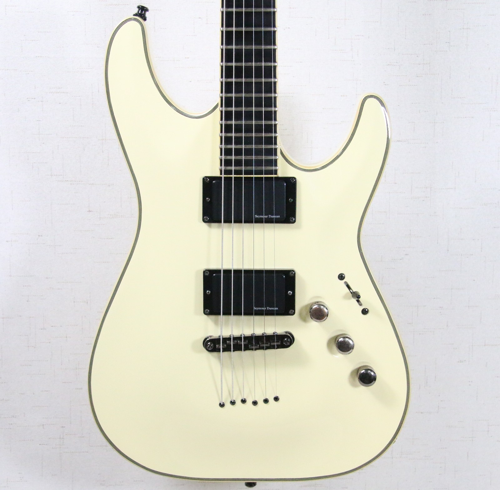エレキギター アイボリー ハムバッカー Schecter blackJack Hobby