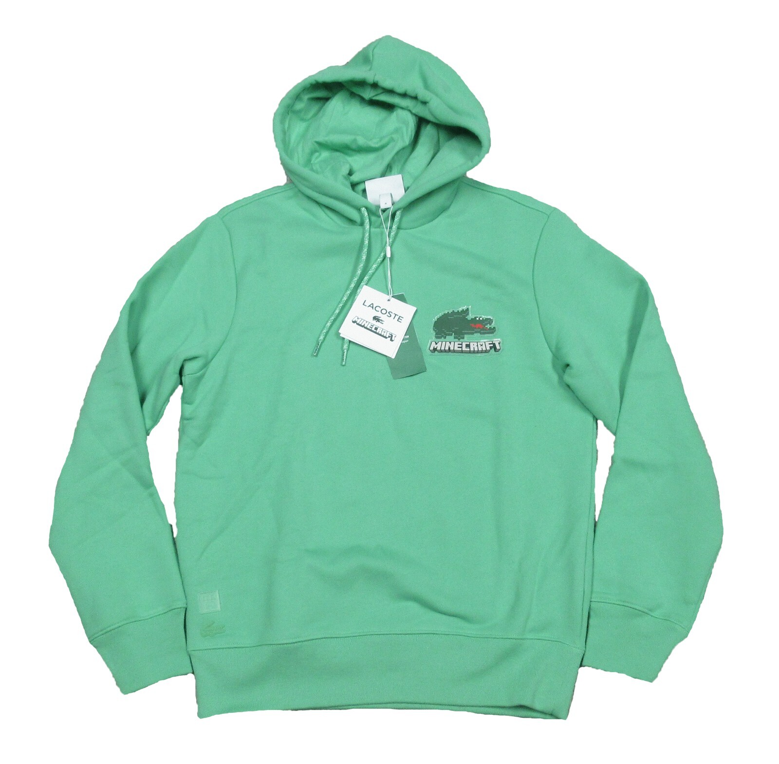 LACOSTE MINECRAFT ショート丈パーカー レア LACOSTE MINECRAFTパーカー ショート丈 短丈 ピンク - メルカリ