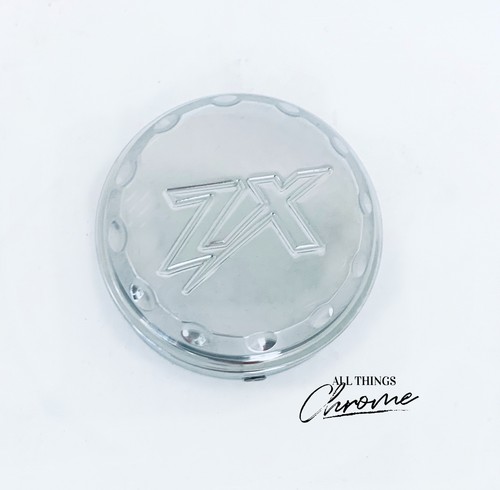 ココページ ZX-14 CHROME DIAMOND CUT “ZX” ENGRAVED BILLET YOKE CAP PLUG
