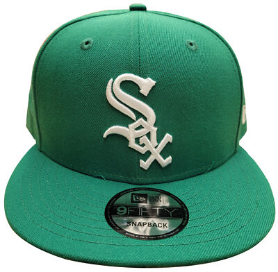 Мужская кепка New Era 9Fifty Kelly Green/ White MLB Chicago White Sox, изготовленная на заказ